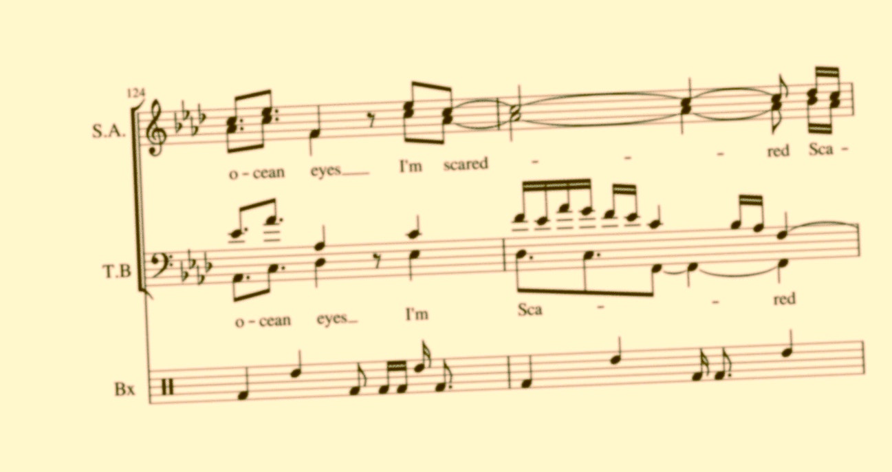 Partition manuscrite d’un arrangement